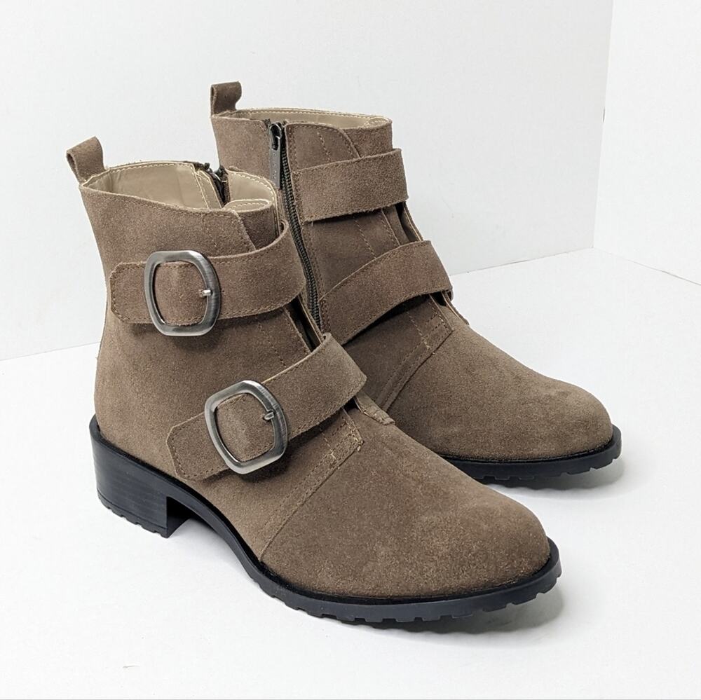 Anne Klein Nitsa Ankle Boots, Dark Taupe, Women's 8
